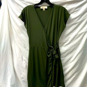 Michael Kors side tie front flap dress ladies sz M 5/17/4